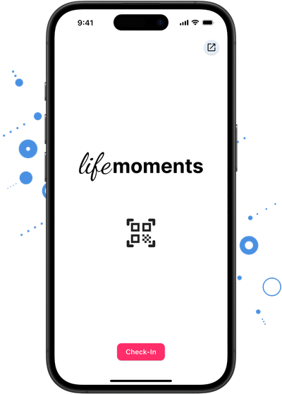 smartphone mit der lifemoments app